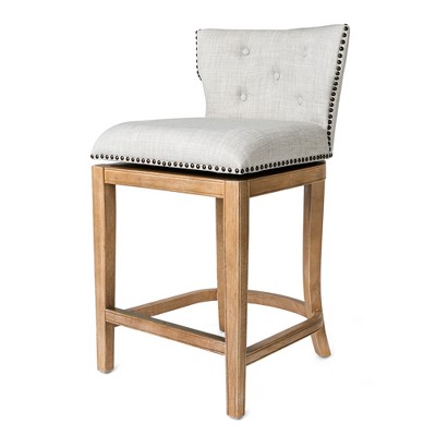 Maven Lane Hugo with Ash Grey Fabric Upholstery Seat