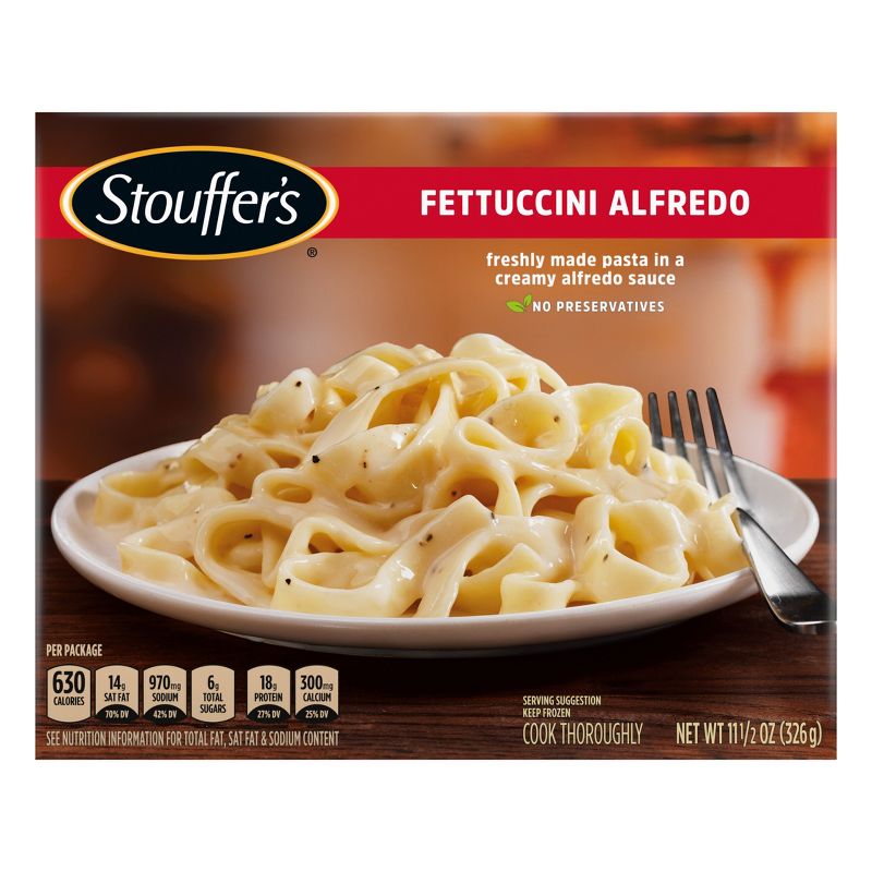 Stouffer&#39;s Frozen Classics Frozen Fettuccini Alfredo - 11.5oz, 1 of 8