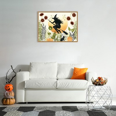 Grace Popp Witch's Garden Halloween Canvas Wall Art 30 x 23-in