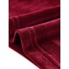 Allegra K Women's Wrap Spaghetti Strap Velvet Crop Cami Tops - 4 of 4