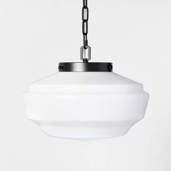 Milk Glass Adjustable Pendant Ceiling Light - Hearth & Hand™ with Magnolia