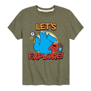 Boys' - Sesame Street - Lets Explore Short Sleeve Graphic T-Shirt - 1 of 4