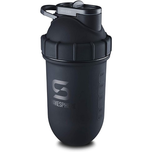 Shakesphere Tumbler Steel: Protein Shaker Bottle Keeps Hot Drinks Hot &  Cold Drinks Cold, 24 Oz. No Blending Ball Or Whisk Needed - Matte Black :  Target