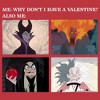 Women's Disney Villains Valentine's Day Meme EVIL Racerback Tank Top - 2 of 4