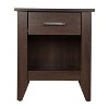 HomeStock Wenge Nightstand 24x21x18 Modern Bedside Table with Rich Finish, Sleek Profile, Sturdy Build and Compact Storage Space - 3 of 4