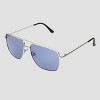 Shadedeye Silver Aviator Sunglasses 85902-16 - The Home Depot