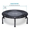 JumpSport 350 PRO Indoor Heavy Duty Lightweight Round Fitness Trampoline with Videos, Secure Arched Legs, and Quiet, Safe Bounce - 2 of 4