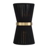 Capital Lighting Cecilia 2 - Light Wall Light in  Black Rope/Patinaed Brass - 3 of 4
