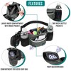 PetAmi Dog Fanny Pack, Pet Waist Belt Treat Pouch for Walking Training Hiking Running, Waste Bag Dispenser, Bottle Holder, Bowl, Pocket - 3 of 4