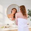Gold Round Mirror, Large Circle Bathroom Mirror for Over Sink, Gold Metal Frame Round Wall Mirror, Circle Mirrors for Wall - 2 of 4