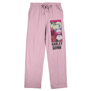 Suicide Squad Isekai Harley Quinn Women's Pink Sleep Pajama Pants - 1 of 4