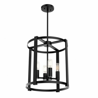 Hunter Fans Astwood 4 - Light Chandelier in  Matte Black