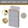Toilet Paper Storage Organizer with Lid, Holds 24 Regular Rolls or 18 Mega Rolls, Slim Bathroom Organizer - 4 of 4
