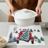 REGALWOVEN Placemats Set of 6 Linen Placemats, Washable Kitchen Table Mat, Seasonal Holiday Christmas Place Mats for Party - 4 of 4