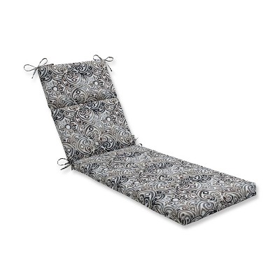 Corrinthian Driftwood Chaise Lounge Outdoor Cushion Black - Pillow Perfect