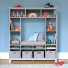 Martha Stewart Kids' Storage Shelf: Wooden Bedroom Book Nook, Toy Cube Organizer with Reading Bench and Storage Bins - 2 of 4
