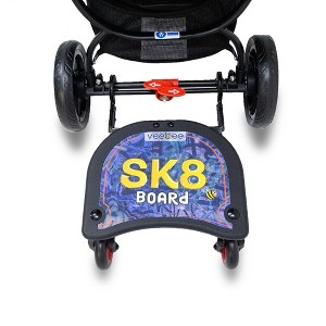 Valco Baby Sk8 Board Stroller Attachment, Large Skate Board Themed Stroller Attachment for Older Children & Toddlers - Compatible with Many Strollers - 1 of 4