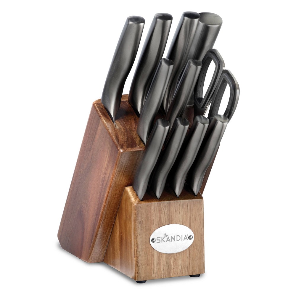 Photos - Bakeware Skandia 12pc Stainless Steel Ashton Knife Set: Kitchen Cutlery, Chef & Bread Knives, Steak Knives, Hand Wash, 25-Year Warran