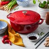 Staub Cast Iron 3.75-qt Essential French Oven with Dragon Lid - Cherry - 2 of 4