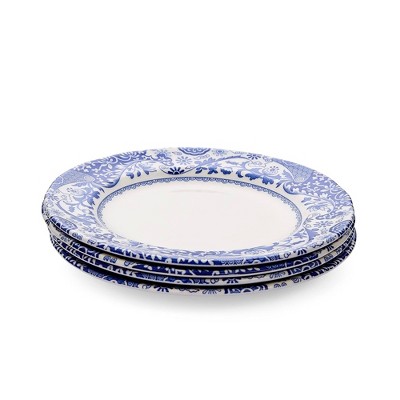Spode Blue Italian Brocato Plate - Set of 4