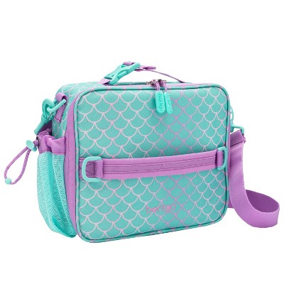 Bentgo Kids Prints 2-in-1 Backpack & Insulated Lunch Bag Aqua/Purple - Mermaid Scales