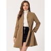 INSPIRE CHIC Women's Single Breasted Long Sleeve Mid-Long Winter Coat - 2 of 4