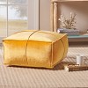 Nakisha Velvet Square Bean Bag Ottoman - Christopher Knight Home - 2 of 4