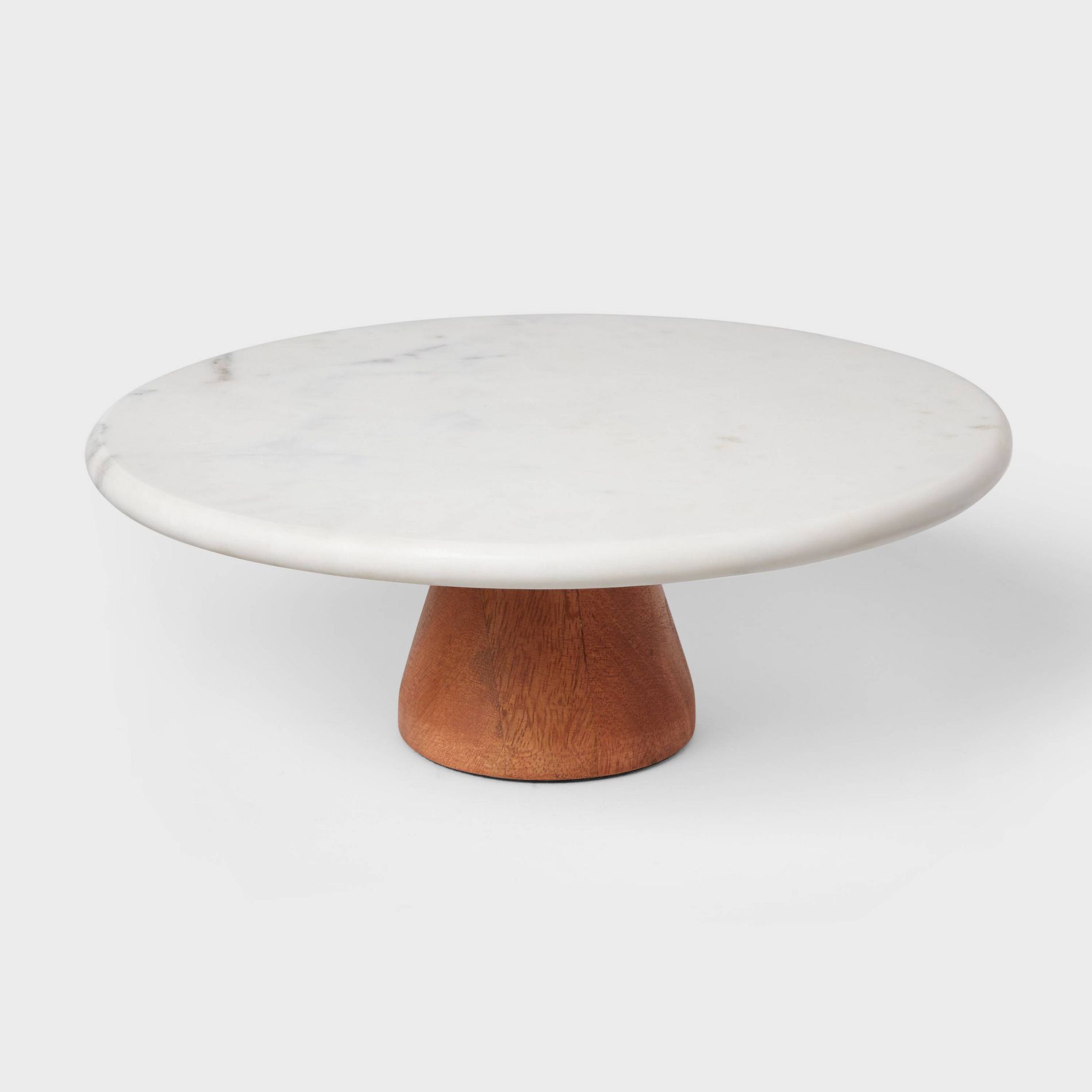 Marble and Wood Cake Stand - Threshold™