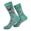 Crazy Dog Women's I Find You Quite Ribbiting Socks Funny Sarcastic Frog Graphic Novelty Footwear for Ladies - 2 of 4