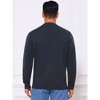 INSPIRE CHIC Men's Long Sleeve Quarter Zip Mock Neck Knitted Polo Sweater - 3 of 4