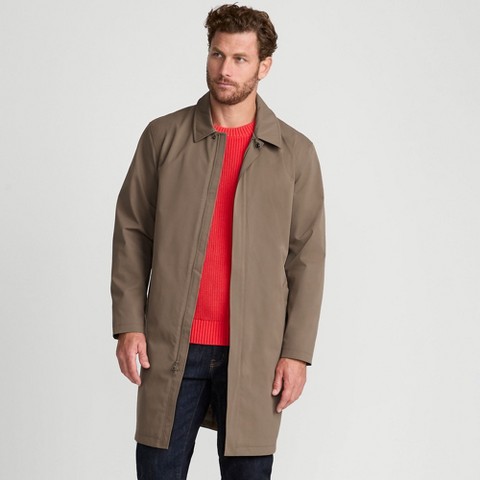 Lands' End Men's Squall Mac Raincoat - Large - Vintage Taupe