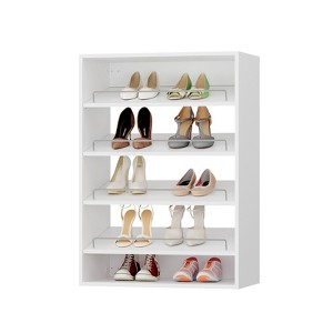 APRILSOUL  Shoe Shelf Short Tower Closet, Modular Closet System, Wall Mounted Wardrobe Organizer for Bedroom or Walk-in Closet - 1 of 1