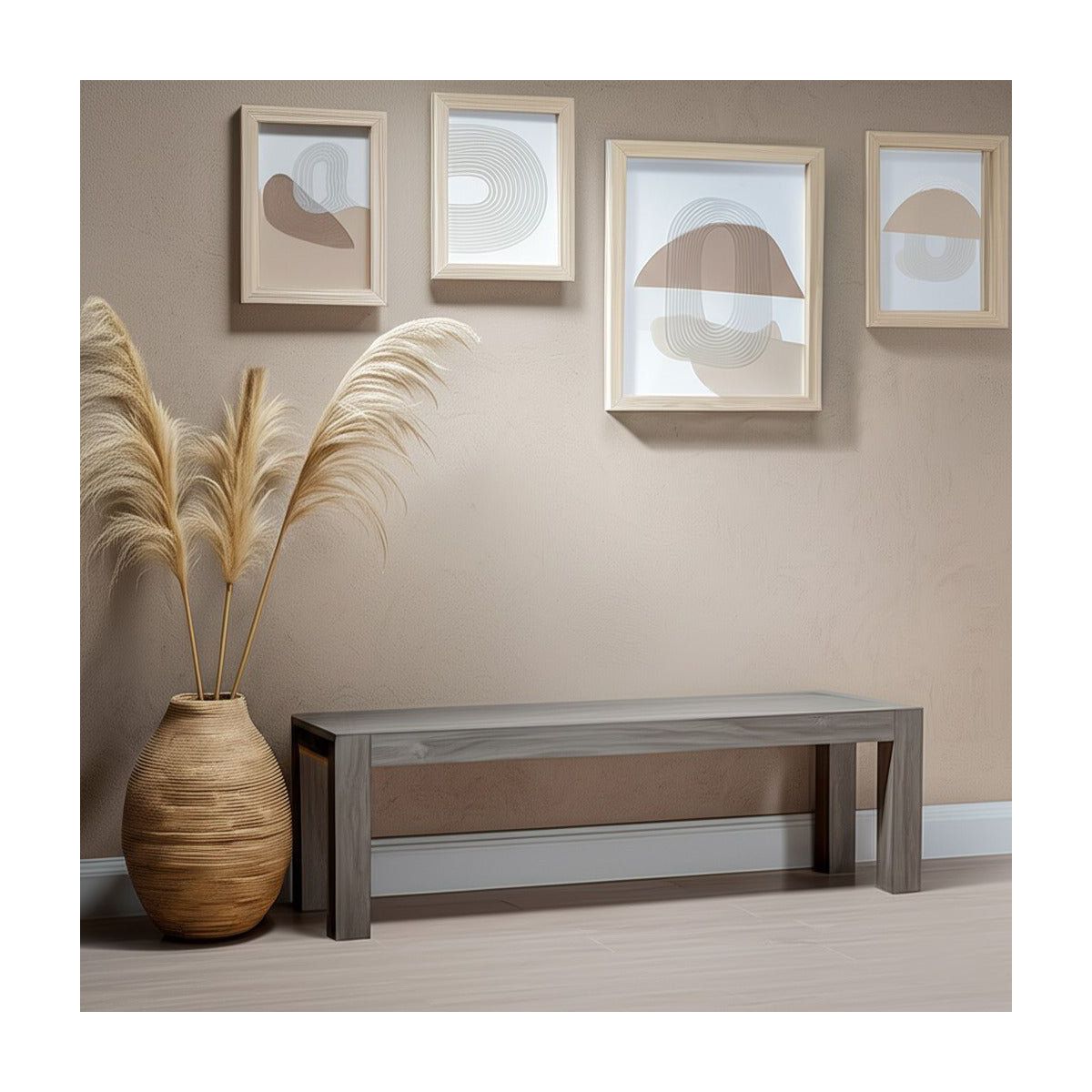 Fallon Dining Bench with Industrial Bolt Detail | Alpine