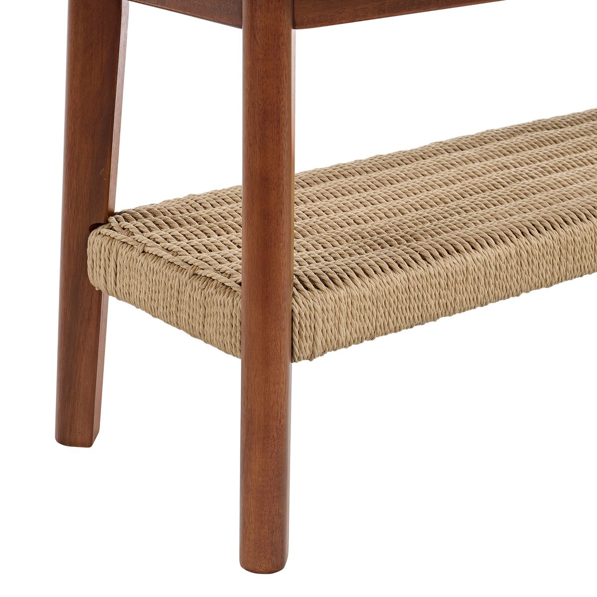 Alaterre Calais 48in Acacia Wood Bench, Chestnut - thumbnail 10