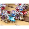 Anna-Kaci Crystal Inspired Floral Wreath Holiday Christmas Old Fashion Brooch Pin - 2 of 4