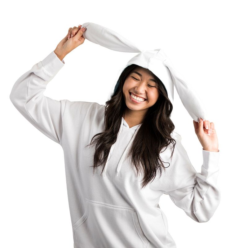 Cinnamoroll Adult White Cosplay Hoodie With 3D Ears and Embroidery, 4 of 6