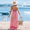 Women's Floral Sleeveless Square Neck Maxi Dress - Cupshe - 4 of 4