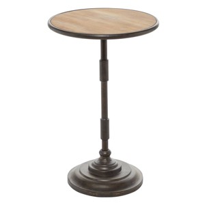Industrial Wood Accent Table Gray - Olivia & May: Sturdy Side, No Assembly Required - 1 of 4