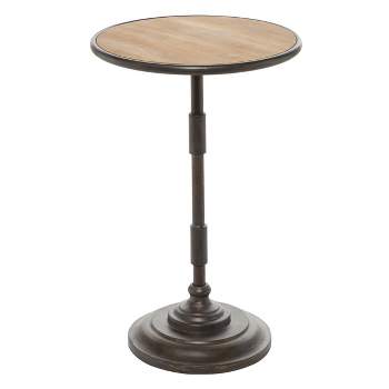 Industrial Wood Accent Table Gray - Olivia & May