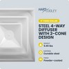 Hart & Cooley Steel 4-Way Diffuse with 2 Cone Design and 6 Inch Fixed Collar - 2 of 4