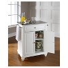 Cambridge Stainless Steel Top Portable Kitchen Island - White - Crosley - image 4 of 4