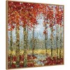 30" x 30" Into The Forest II by Carmen Dolce Framed Canvas Wall Art Print - Amanti Art: Modern Lithograph, Earthy Decor - 2 of 4