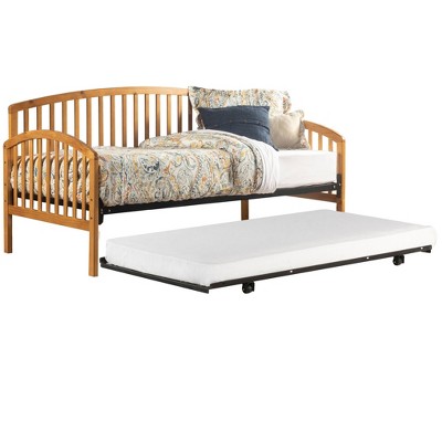 Twin Carolina Daybed with Suspension Deck and Roll Out Trundle Country Pine - Hillsdale Furniture