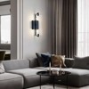 CityFurn 2-Light Modern Crystal Glass Wall Sconces - 2 of 4