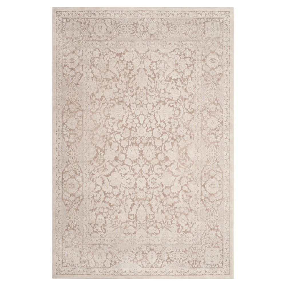 4'x6' Maribel Floral Loomed Accent Beige/Cream - Safavieh