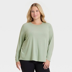 Women's Beyond Ease Leggings Friendly Long Sleeve Top - All In Motion™ - 1 of 3