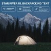 Naturehike Star River UL 2 Person Tent – Lightweight Double Layer Waterproof Backpacking Tent for Cycling & Camping,Ultralight,with Awning Vestibules - 2 of 4