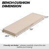 Crestlive Products Patio Outdoor Bench Cushion with Ties - 3 of 4