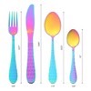 REGALWOVEN Stainless Steel Mirror Polished Silverware Set Flatware Set 16 Pieces - 2 of 4