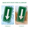 Unique Bargains Aluminum Reflective Outdoor Lawn Arrow Sign 1 Pc - 4 of 4